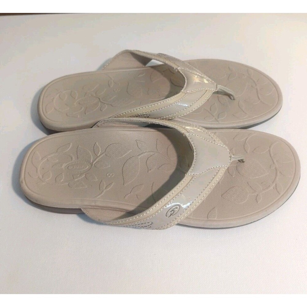 Dr. Scholl's Sandals Flip Flops Advanced Comfort Series Taupe Sz US 8 - Picture 10 of 11